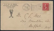 U.S. 1900 T.S.& J.D.Negus Nautical Instruments Illustrated Cover Large Margins On Stamp Type 3 - Postal History