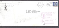 US # O136 22c Official Coil On 1986 Naval Recuiting Cover Return Address Unknown - Poststempel