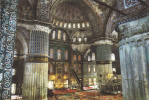 ISTANBUL: The Blue Mosque Interior -1616. Postcard Collection, Postcards, Perfect Shape - TURKEY - Islam