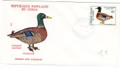 Congo. 1976. FDC  Canard Colvert. - Entenvögel