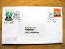 Cover Sent From Hong Kong To Lithuania, View Of City, Tsuen Wan Cancel - Storia Postale