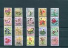 Belgisch CONGO Belge 1952.20v.MNH**Flowers.Fleurs.Bloemen.Nymphaea.Ansellia.Schizoglossum.Hibiscus.Vellozia.Unused.Flora - Neufs