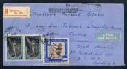 RUSSIE - URSS - MOSCOU / 1958  LETTRE RECOMMANDEE AVION  POUR LA FRANCE (ref 2577) - Storia Postale