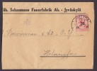 Finland Wilh. Scaumans Fanerfabrik Ab. JYVÄSKYLÄ 1919? Wrapper Entier De Journal To HELSINGFORS "Utan Värde" - Briefe U. Dokumente