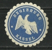 Deutsches Reich Siegelmarke Regierung Kassel - Postes Privées & Locales