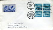 Santa FE FDC Palais Du Gouverneur Nouveau Mexique 17/06/60 + Timbre Arrivée De Lafayette - 1951-1960