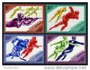 USSR Russia 1984 Winter Olympic Games Sarajevo Sports Biathlon Speed Skating Hockey Figure Skating MNH Michel 5352-5355 - Winter 1984: Sarajevo