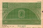 India Fiscal 1932 KG V Rs.20 Folded NASIK Stamp Paper  Revenue Court Fee Stamp Paper In Fold Condition Inde Indien # 106 - Francobolli Di Servizio