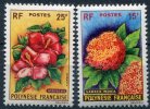 Polynésie                         15/16 **                      Fleurs - Unused Stamps