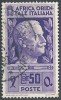 1938 AOI USATO SOGGETTI VARI 50 CENT - RR10116 - Africa Orientale Italiana