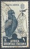 1938 AOI USATO SOGGETTI VARI POSTA AEREA 1 LIRA - RR10122 - Italienisch Ost-Afrika