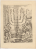 GRAVURE JUDAICA - CHANDELIER A SEPT BRANCHES - Estampes & Gravures