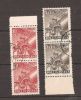 POLAND 1952 CEMENT WORKS SET OF 2 MARGINAL PAIR ERROR COLOUR SHIFTS CTO (ENGRAVED BY SLANIA), USED Industry - Variedades & Curiosidades