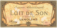 ETIQUETTE SAVON LAIT DE SON REMY - Etichette