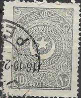 TURKEY 1923 Crescent - 10pa - Grey FU - Unused Stamps