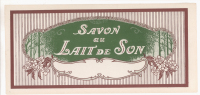 ETIQUETTE SAVON AU LAIT DE SON - Etiquetas