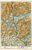 Carte Geographique Lago Lugano  Timbré Caslano 1902 Edit Vallardi Milano - Caslano