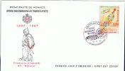 MC+ Monaco 1996 Mi 2328 FDC Zirkusfestival - Brieven En Documenten