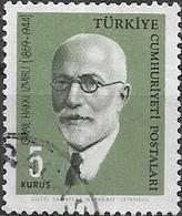 TURKEY 1964 Cultural Celebrities. - Izmirli - 5k Black And Green FU - Gebraucht