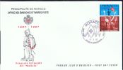 MC+ Monaco 1997 Mi 2357 FDC Drogenmißbrauch - Briefe U. Dokumente