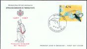 MC+ Monaco 1997 Mi 2384 FDC Walfang - Brieven En Documenten