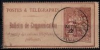FRANCE Timbre-Téléphone 26 (o) POSTES & TELEGRAPHES Sans Fond De Sûreté - Telegraphie Und Telefon