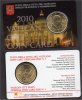 VATICANO – VATICAN CITY - VATICAN - 2010 - 50 CENTESIMI COIN CARD N. 1 - Vatican