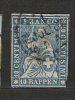 P145.-.SWITZERLAND / SUIZA .-. 1854 .-. MI # : 14  II  - USED - SITZENDE HELVETIA - Used Stamps