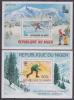 NIGER  2  Blocks  "INNSBRUCK 1976 + LAKE PLACID 1980"      S-507 - Inverno1976: Innsbruck