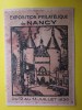 France Vignette- Exposition Philatélique De Nancy 12 Aux 14 Juillet 1936  (*) Reproduction Certainement érrinnophilie - Expositions Philatéliques