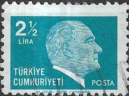 TURKEY 1979 Kemal Ataturk - 21/2l - Blue FU - Used Stamps
