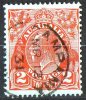 Australia 1926 King George V Small Multiple Wmk CAMPANIA Tasmania 2d Red Used - Usati