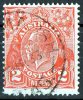 Australia 1931 King George V  C Of A Wmk BROADMARSH Tasmania 2d Red Used - Usados