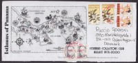 United States ISTMIAN COLLECTORS CLUB, MODENA 2000 Cover To Denmark Istmus Of Panama Cachet Father Flanagan Flower Angel - Briefe U. Dokumente