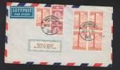 Dänemark Luftpostbrief MeF/MiF 1953 Nach New York Gelaufen - Storia Postale