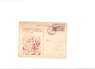 Carta Postal  1947 Con Viñeta De Avion Por Detras - Unclassified
