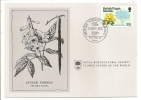 Carte 1er Jour - Brithish Virgin Island - Fleur - Ginger Thomas - Britse Maagdeneilanden