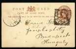 1899 Cape Of Good Hope Postal Card Sent To Hungary, Budapest. Rare!  (H90b004) - Cap De Bonne Espérance (1853-1904)