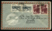 1945 Angola. Multifranked Air Mail Letter, Cover Sent To Belgium. CTT Angola 23.Jun.45. Lobito. (H225c001) - Angola