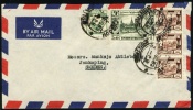 Burma Air Mail Letter, Cover Sent To Sweden.  (H159c004) - Birma (...-1947)
