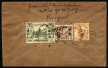 Burma Air Mail Letter, Cover Sent To Devakottai. Rangoon.  (H159c005) - Birmania (...-1947)