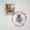 1989 BELGIUM CANCELATION ON PAPER BEEKEEPING BEE BEES INSECT REKKEM - Abejas