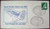 1977 GERMANY COVER SPACE SHUTTLE SPACE LAB - Europe
