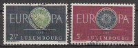 Luxembourg 634 à 635 Obl. - Usati
