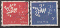 Luxembourg 601 à 602 Obl. - Usados