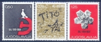 YU 1969-1318-21 50A°K P J, YUGOSLAVIA, 1 X 3v, MNH - Nuevos