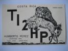 CARTE QSL CARD RADIO AMATEUR 1969 - SAN JOSE DE COSTA RICA - NICE PICTURE OF HORSE - CHEVAL - TI2HP - Radio Amateur