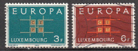 Luxembourg 634 à 635 Obl - Gebraucht