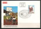 AUSTRIA 1981 COVER UKRANIAN REHABILITATION DISABILITY CONFERENCE WHEELCHAIR DISABLED UKRAINE - Handicap