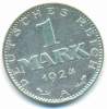 GERMANY , 1 MARK 1924 A - 1 Marco & 1 Reichsmark